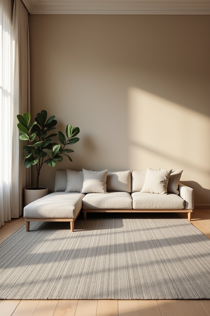 ash-gray tatami-inspired rug home decor