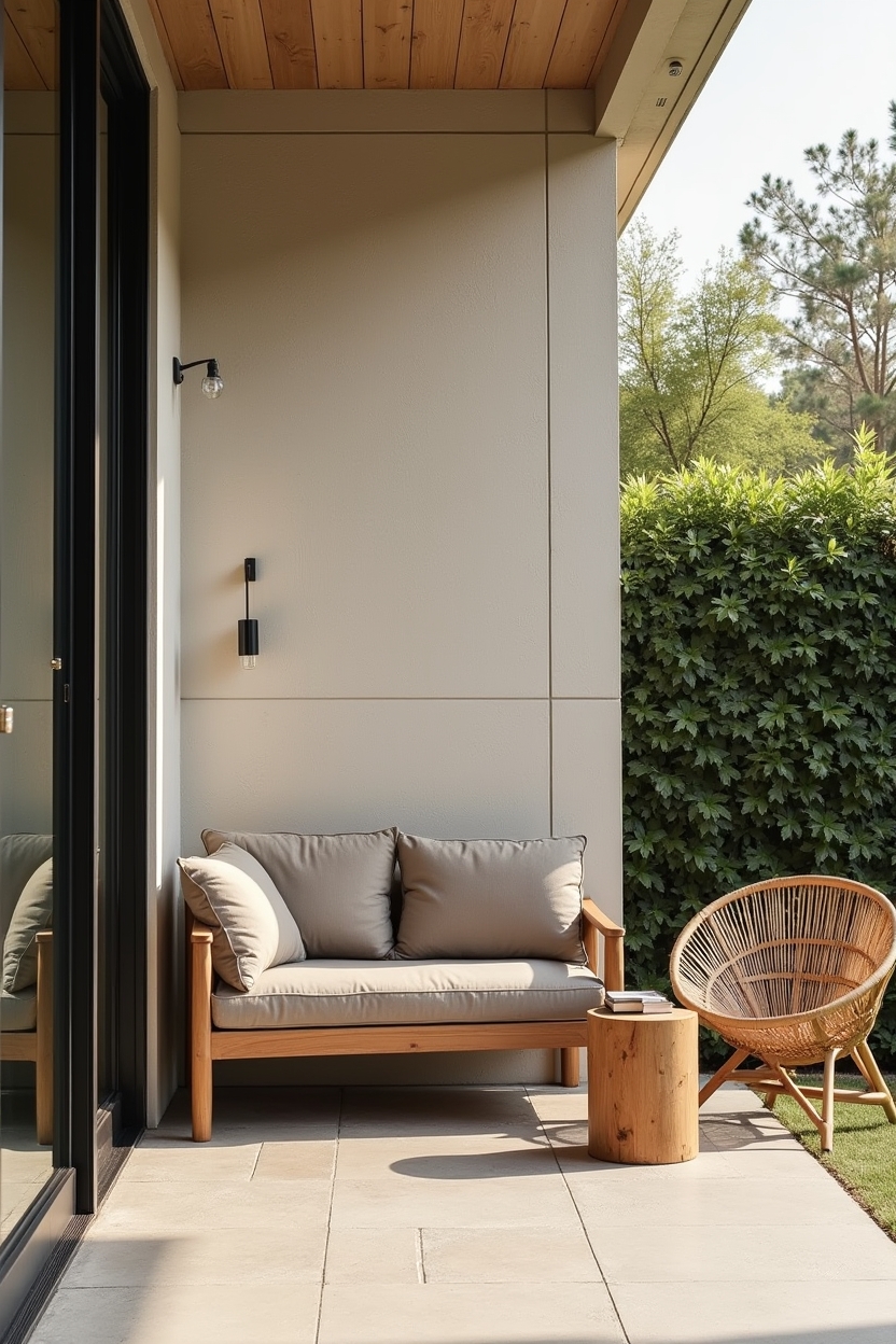 screened loveseat privacy back home decor