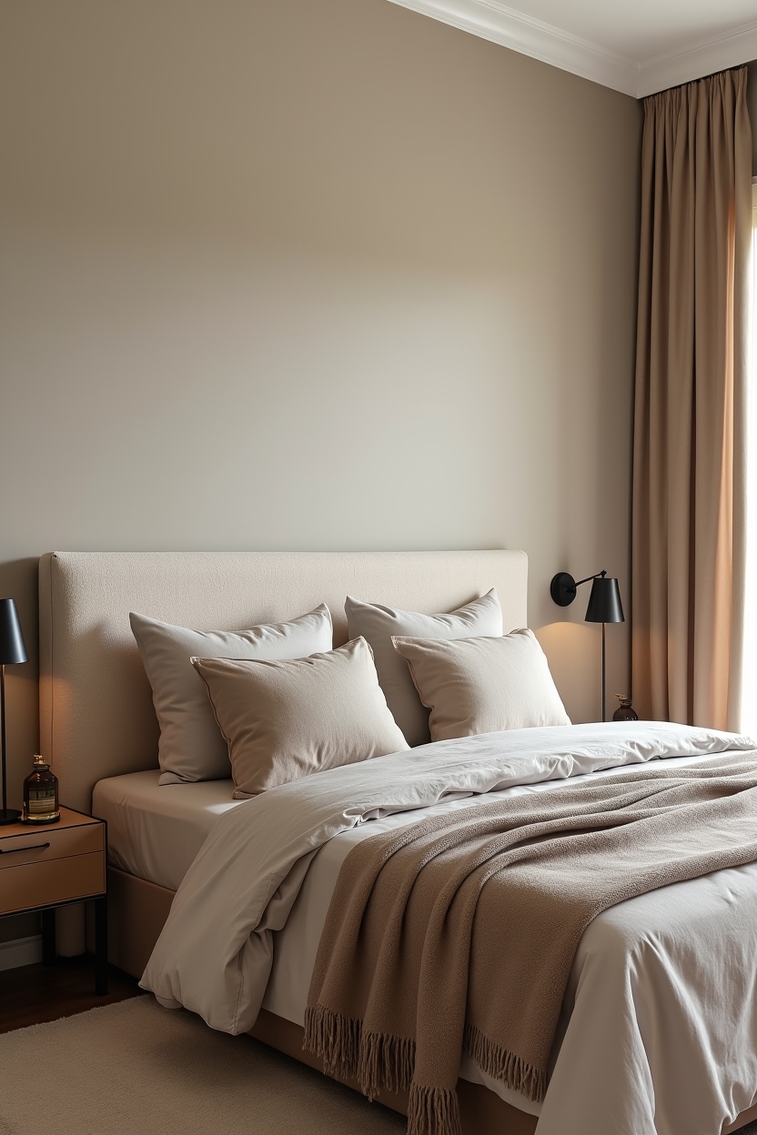 shearling-clad headboard home decor