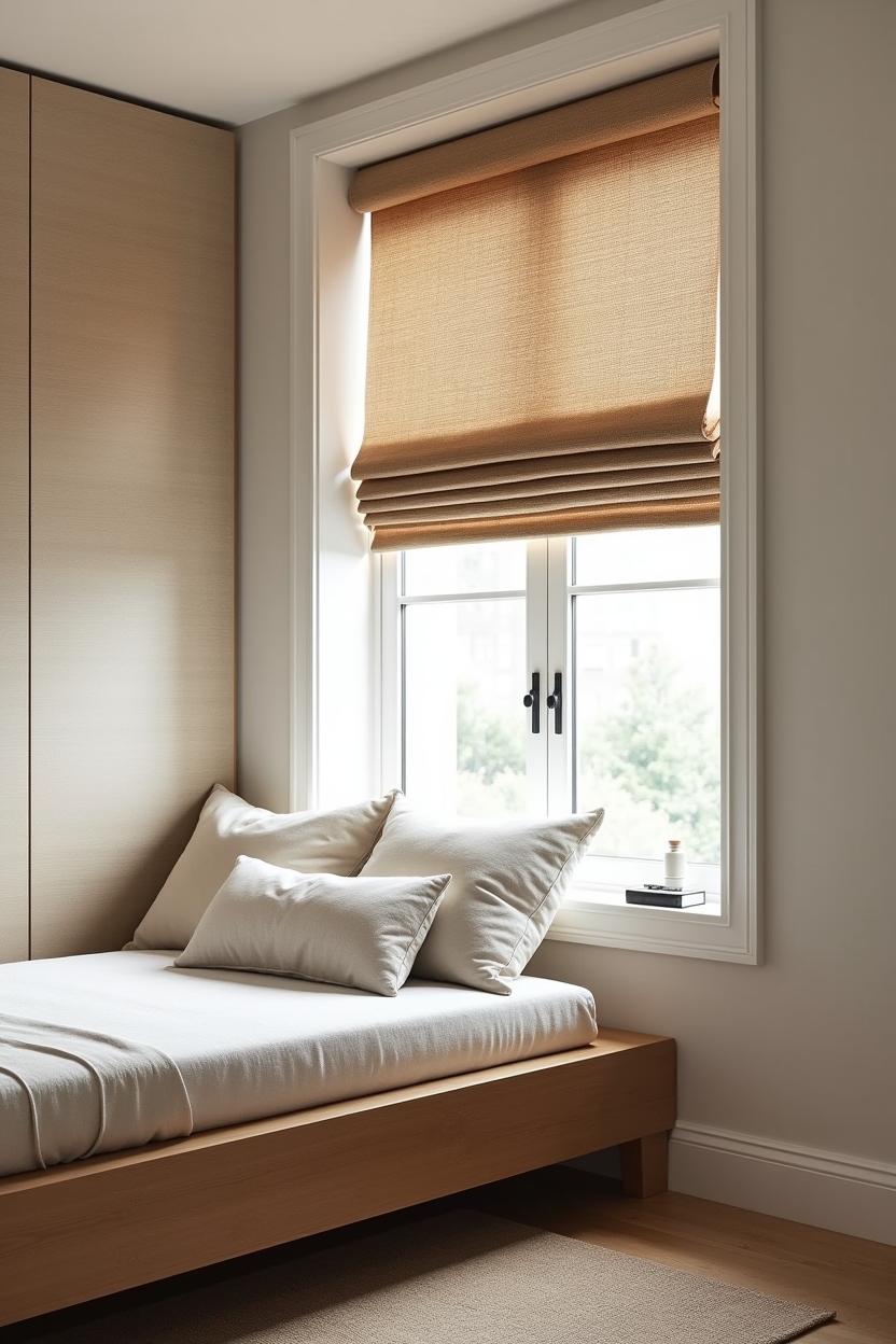 low-profile cedar daybed under the window home decor