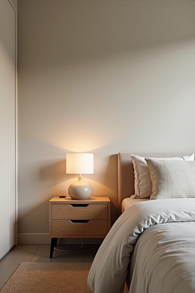 matte-glazed ceramic bedside lamps home decor