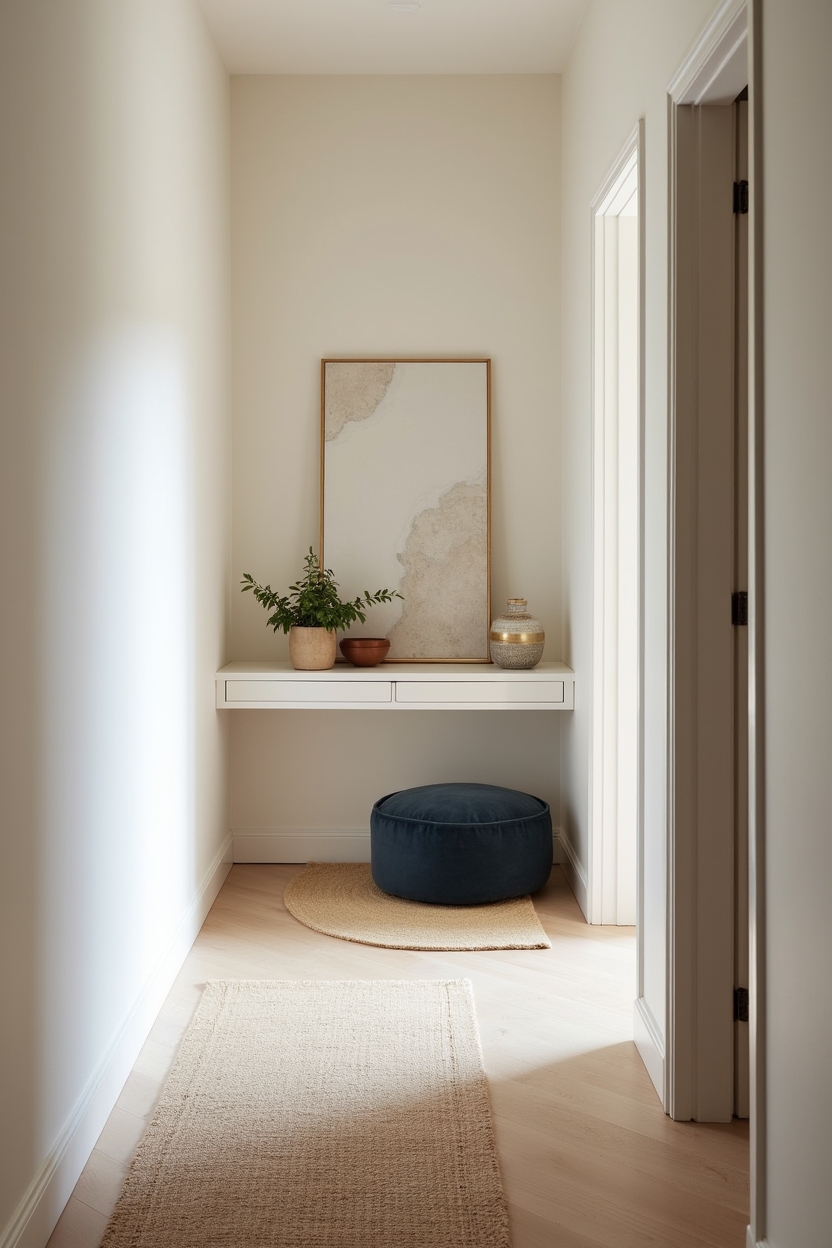 soft luxury minimal entryway decor — hand-carved stone tray featuring hand-carved stone catchall tray vignette