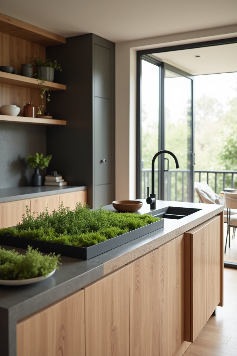 live-moss trough home decor