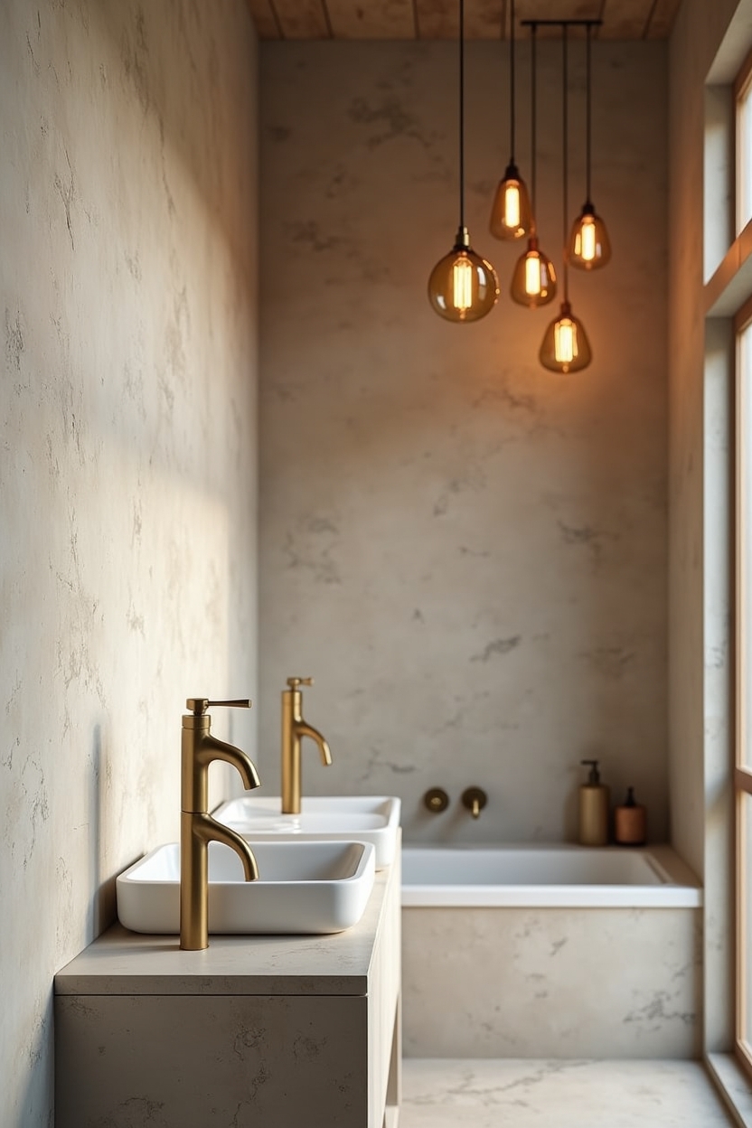 aged brass sculptural fixtures home decor