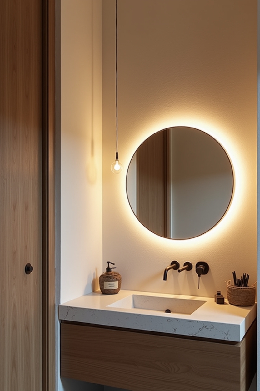 backlit halo LED illumination home decor