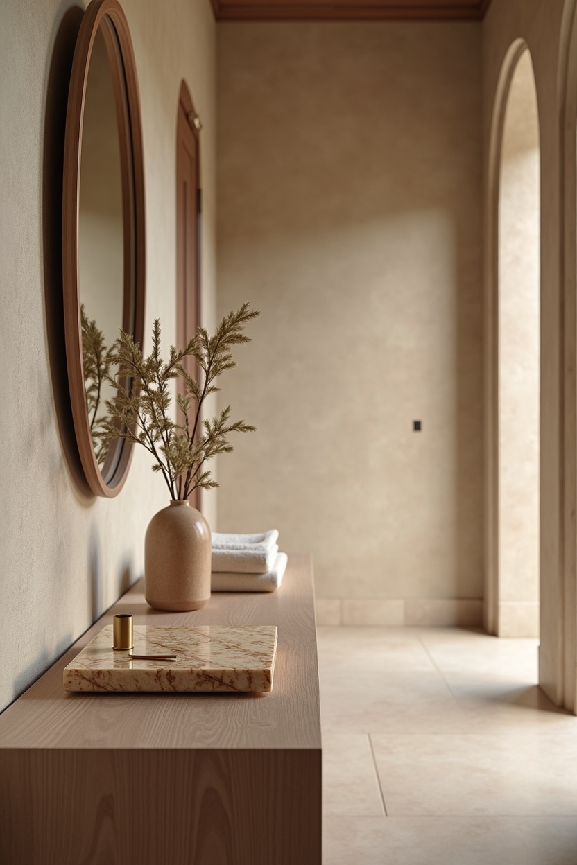 beige collected entryway decor — carved-onyx tray featuring asymmetrical carved-onyx tray