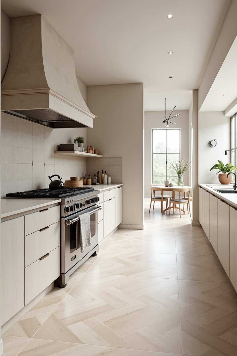 limewashed large-format porcelain slabs home decor
